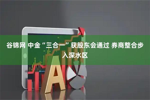谷锦网 中金“三合一”获股东会通过 券商整合步入深水区