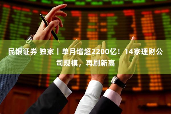 民银证券 独家丨单月增超2200亿！14家理财公司规模，再刷新高