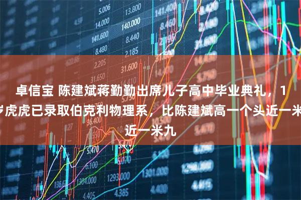 卓信宝 陈建斌蒋勤勤出席儿子高中毕业典礼,19岁虎虎已录取伯克利物理系,比陈建斌高一个头近一米九