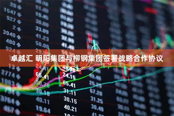 卓越汇 明阳集团与柳钢集团签署战略合作协议